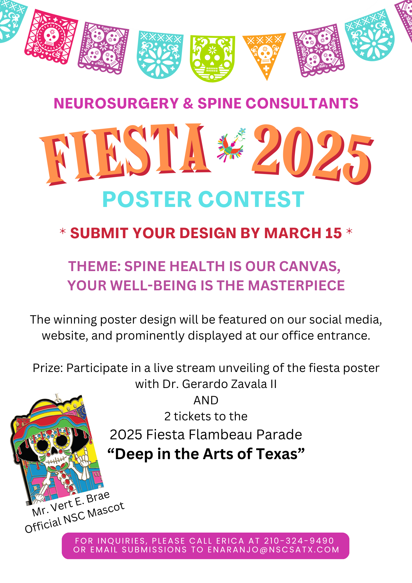 Fiesta 2025 Poster Contest! Neurosurgery & Spine Consultants